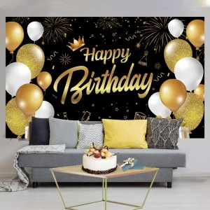Kids Party Supply Birthday Banner Party Decorations Set Decoration Happy Birthday Backdrop