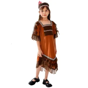 Kids Thanksgiving Costume Set Turkey & Native American Outfits for Halloween School Plays Holiday Parties & Role Play