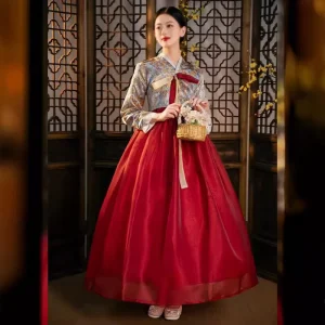Korean Costume Women’s Yanji Travel Photography Palace Choir Ethnic Dance Dae Jang Geum Dress Korean Halloween Cosplay Costumes
