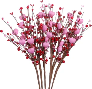 L0667 Handmade Romantic Valentine’s Wedding Party Decorative Branches Flower Artificial Saint Valentine Day Decoration
