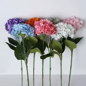 LE 292 Artificial Hydrangea Flowers for Home Table Centerpiece Floral Arrangement and Wedding Flower Wall