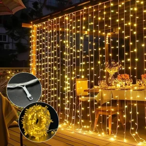 LED 30m 50m Luces De Navidad Christmas Tree Cafe Outdoor Decoration Flash Mode PVC Twinkle Fairy String Lights