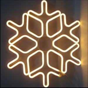 LED 3D Snowflake Neon Lights IP65 Waterproof Easy Installation 2 Year Warranty Outdoor Indoor Christmas Party Garden Window
