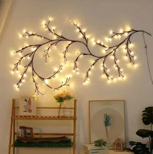 LED Branch and Rattan Wall Stickers Halloween Decoration Lights with USB Battery Epistar LED Colorful Atmosphere Lights