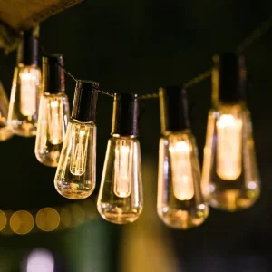 LED Bulb String Light Outdoor Christmas Festival Decoration Waterproof 5M Length LED String With 10 Bulbs