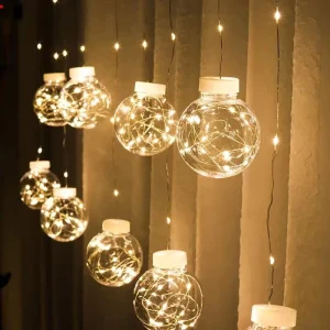 LED Christmas Ball Wishing Ball Indoor Rechargeable Dimmable Battery Powered Wedding Festival Decorative Light String