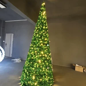 LED Christmas Cone Tree Light Outdoor Xmas Wedding Decoration IP65 Waterproof Remote Control Dimmable CRI80 2700K Warm White