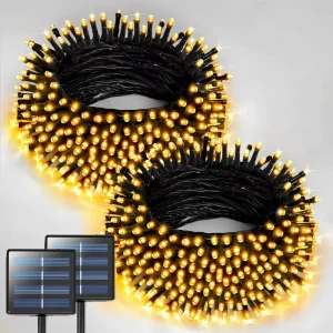 LED Christmas Fairy Light Solar Panel String Light Outdoor Garden Street Tree Wedding Party Decoration Warm White Red Blue