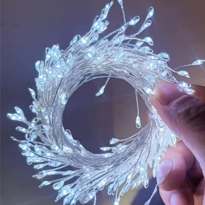 LED Christmas Firecracker String Lights Outdoor IP44 Fairy Copper Wire Multi Length Options Christmas Tree Decorative Lighting