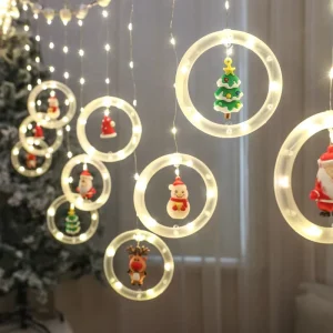 LED Christmas Motif Lights Copper Home Decoration for Festive Light Shows IP44 Rated Holiday Lighting for Home Use