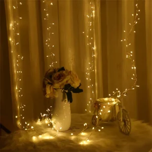 LED Christmas Solar Festive Decorative Lights String Waterproof Copper Wire Indoor Outdoor Fairy Lighting Garden Lights