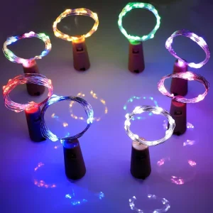 LED Copper Wire Bottle Stopper Light USB Powered IP44 Rated Dimmable Wedding Christmas Decorative Light for Interior Use