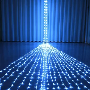 LED Crystal Star String Lights Waterproof IP65 for Garden Courtyard Waterfall Curtain Christmas Festival 220V