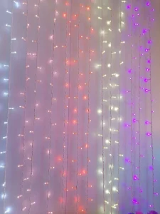 LED Curtain Lights Heavy Duty Outdoor Wedding Christmas Decor CE RoHS Connectable IP65 Rating Rubber Wire Curtain Lights