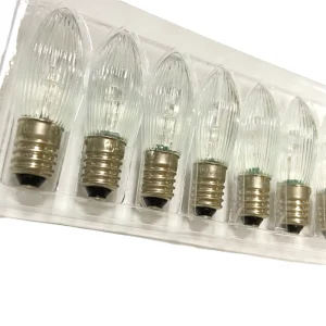 LED Filament Christmas Lights 8 55V IP44 E10 Ra80 50000 Hours Lifespan Fur Schwibbogen Riffelkerze Pyramide Fur Lichterkette