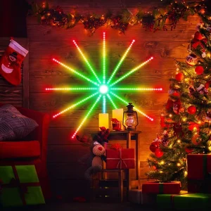LED Firework Christmas Lights for Indoor Lights Festive Atmosphere Firework Light