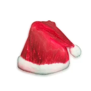 LED Flashing Color Changing Santa Hat for Christmas Party Adults Kids