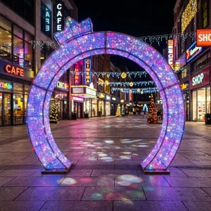 LED Giant Christmas Corridor Corridor Round Arch Light Theme Lighting Christmas Wedding Decoration