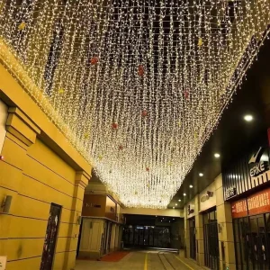 LED Ice Stick Light Curtain Starry Sky Waterproof IP44 Low Voltage Waterfall Light Shopping Mall Wedding Decoration Lights