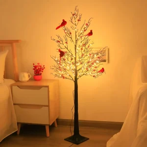 LED Lantern Simulation Luminous Christmas Tree Lights PVC Material 0.53m/1.2m/1.5m Indoor Decorative Lights for Christmas