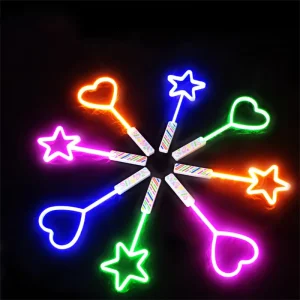 LED Large Five pointed Star Love Flashing Stick Toy Neon Glowing Stick Fluorescent Cheering Stick