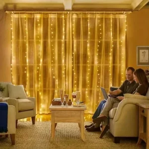 LED Light Curtain Light 8 Function Light String Christmas Wedding Decoration Light Room Bedroom Atmosphere Light Colored Light