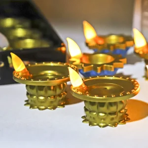 LED Light Oil Lamp Deepavali Festival Decoration Christmas Indoor Outdoor Rechargeable Battery Powered Floating Water