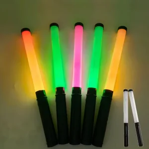 LED Light Stick Acrylic Portable Remote Control AAA Battery Operated Promotional Favors for Weddings Concerts Parties