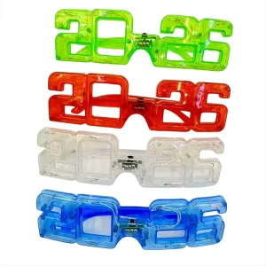 LED Light Sunglasses for Halloween Christmas Birthday Parties Made Plastic for Children and Adults Fashion Glowing Accessories