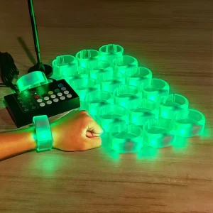 LED Light Up Bracelet With DMX Control Glow Party Flash Logo For Concerts For Diwali Ramadan Mother’s Day & Easter