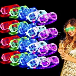 LED Light up Glasses for Party Neon Glasses with Flashing Feature for Raves Birthdays Weddings Consent Parties