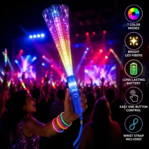 LED Luminous Fiber Optic Stick Fluorescent Stick Concert Bar Cheering Atmosphere Props