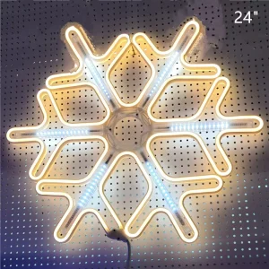 LED Meteor Shower Snowflake Neon String Lights Falling Rain Outdoor IP44 Waterproof Christmas Tree Garden Party Decoration