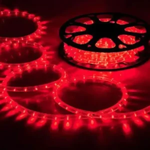 LED PVC Flexible Rope Light with Customizable Colors IP44 Rated 24V Fairy Lights for Christmas and Festival Decorations