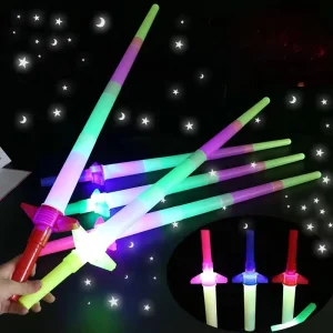 LED Party Festival Luminous Four bar Telescopic Fluorescent Stick Luminous Sword Luminous Stick