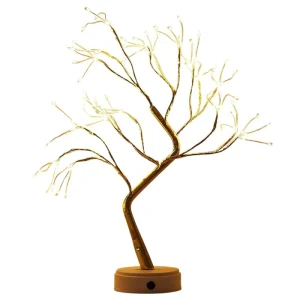 LED Pearl Tree Light USB Battery Festival Lamp DIY Bonsai Light for Christmas Wedding Home Decor