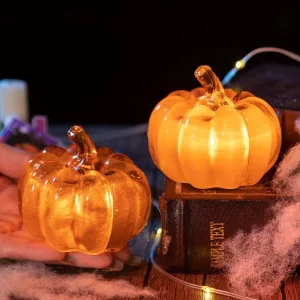 LED Pumpkin Light Halloween Decorations Glowing Tabletop Decoration Spooky Party Prop For Home Garden And Festive Celebrations