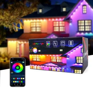 LED RGB Eave Lights Waterproof IP67 Point Lights Smart Remote Control Outdoor Christmas Festival Decorations