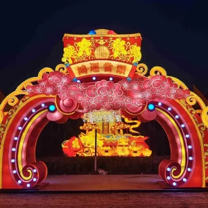 LED Silk Lantern Ornaments for Festive Occasions for Valentine’s Day Chinese New Year Halloween Lantern Shows