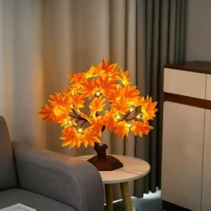 LED Simulation Tree Battery USB Dual Powered Touch Control Mode Suitable for Living Room Desk Decoration Interior Decoration