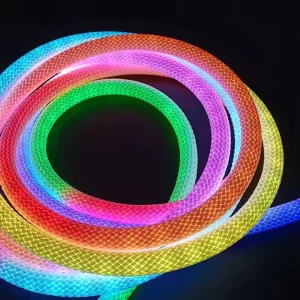 LED Smart Woven 360 Degree Neon Light 5V 5M With APP Control, Suitable for Festive Occasion, Holiday Atmosphere