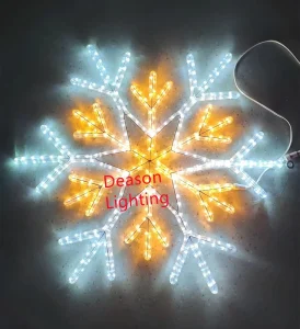 LED Snowflake Christmas Lights for Indoor Decoration
