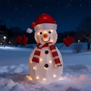 LED Snowman Motif Christmas Lights Indoor and Outdoor 220v Christmas Decorations