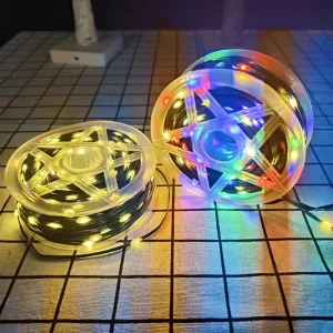 LED Solar IP44 Waterproof Copper String Light 50M 8 Functions for Garden Yard Park Roadside Tree Event Holiday Party Christmas