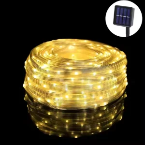 LED Solar Power String Light 33FT Smart LED Strip Outdoor Garden Decoration