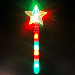 LED Stick Snowflake Flashing Toy Colorful LED Light Up Glowing Star Magic Butterfly Wand for Parties Decorations