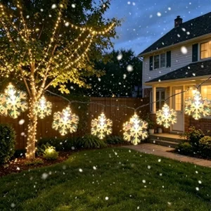 LED String Lights Star Shaped Stall Lights Garden Camping Tent Atmosphere Lights Waterproof Crystal Lighting
