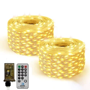LED Transparent Waterproof IP65 Low Voltage Strings of Lights for Outdoor Christmas Courtyard Decorations 30 50m Length Options