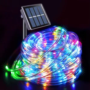 LED Tube Lights Party Lamp Holiday Lantern Outdoor Decoration Solar Powered Rope Light String Christmas Lights