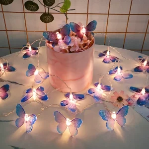 蝴蝶串灯 LED USB 家用室内室外花园节日生日婚礼派对装饰